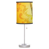 Saxophone with key notes and clef table lamp (Left)