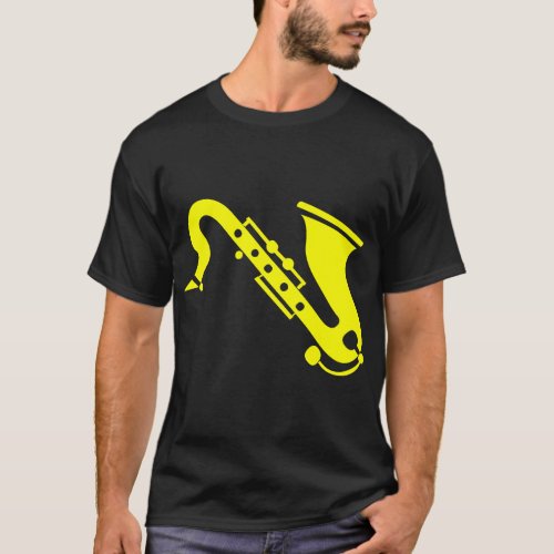 Saxophone _ Yellow T_Shirt