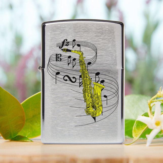 Saxophone Zippo Lighter | Zazzle