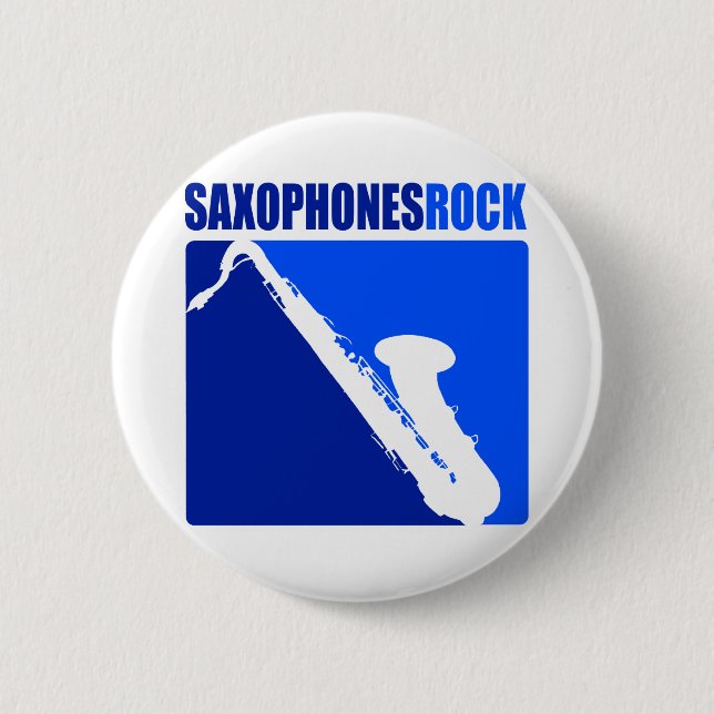 Saxophones Rock! Button (Front)