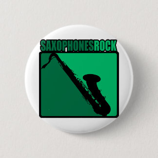 Saxophones Rock! Pinback Button