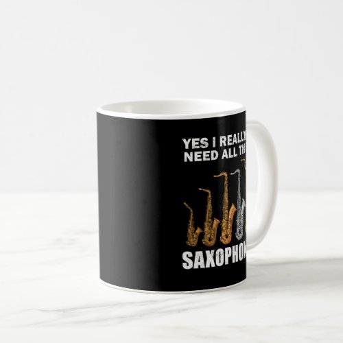 Saxophonist Gifts Jazz Music Gift Women Saxophone Coffee Mug