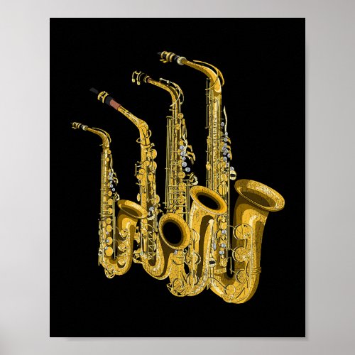 Saxophonist Musical Instrument Saxophone Player Sa Poster