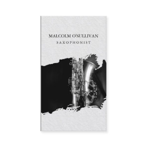 Saxophonist Saxophone Player Music Musician Business Card