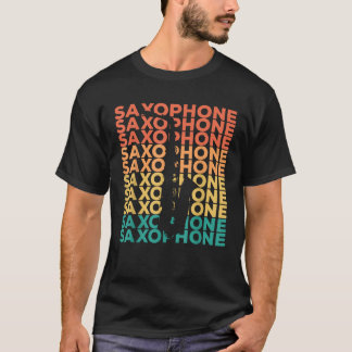 Saxophonists Gift Ideas Retro Vintage Saxophone B T-Shirt