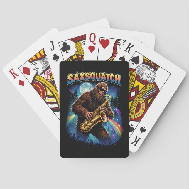 Saxsquatch Poker Cards (Back)