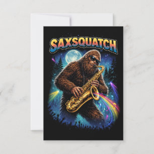 Saxsquatch Thank You Card