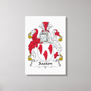 Saxton Family Crest Canvas Print