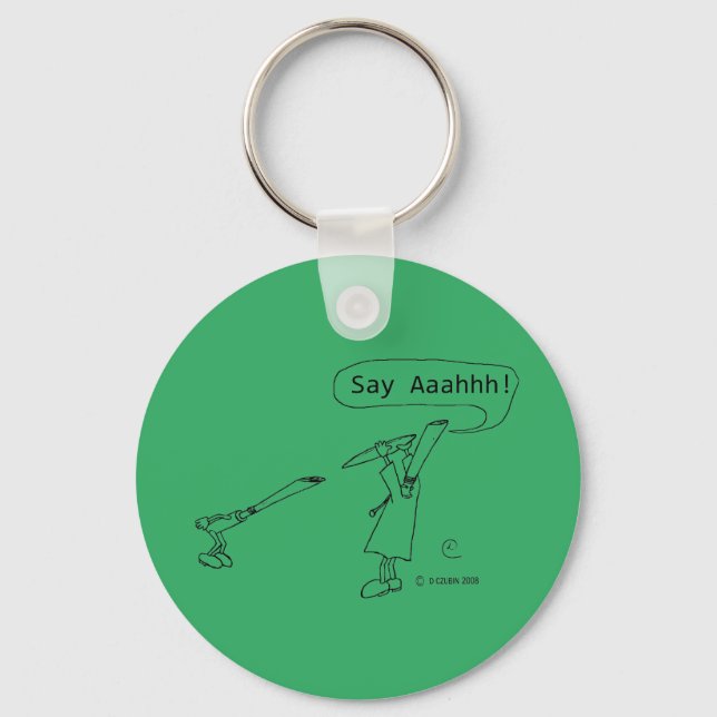 Say Ahhh Keychain (Front)