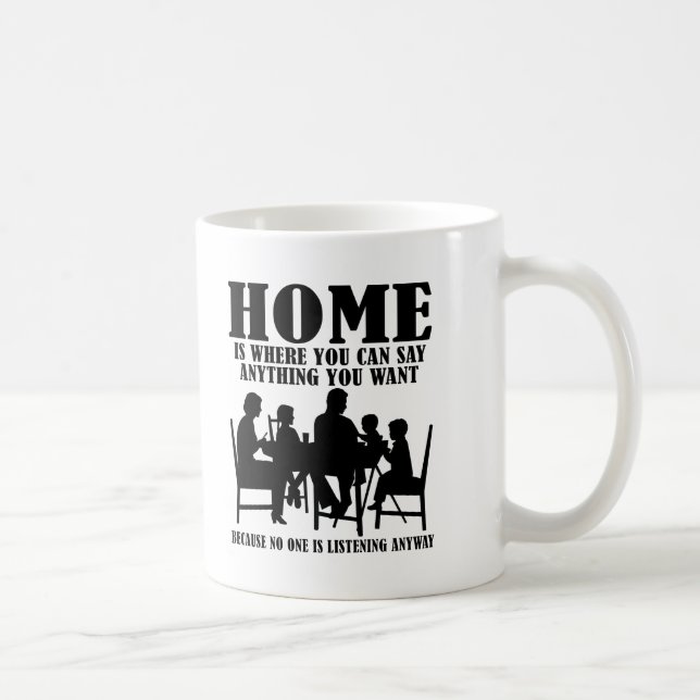Say Anything At Home Funny Mug (Right)