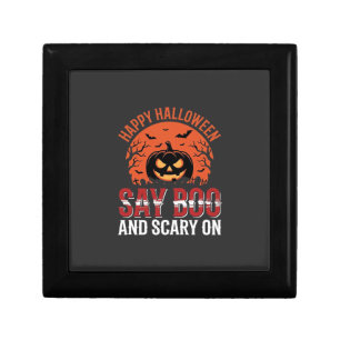 Say Boo Halloween Pumpkin Design_1 Gift Box