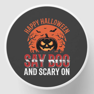 Say Boo Halloween Pumpkin Design_1 Mini Candle Favors