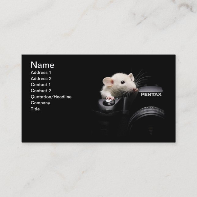 Say Cheese! Business Card (Front)