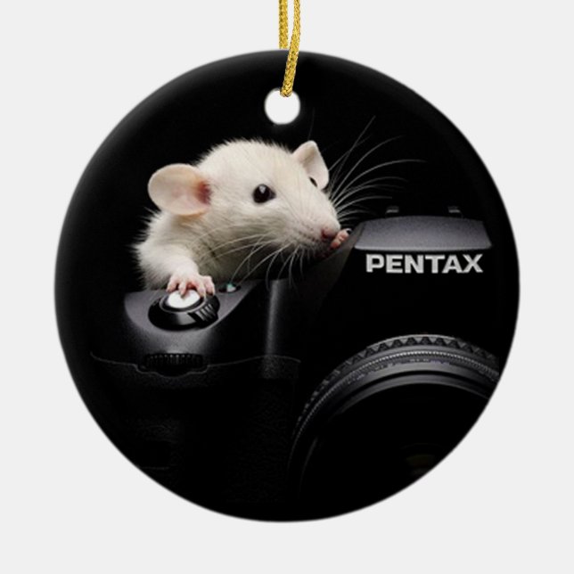 Say Cheese! Ceramic Ornament (Front)