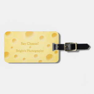 "Say Cheese!" Holey Cheese Custom Camera Bag Luggage Tag