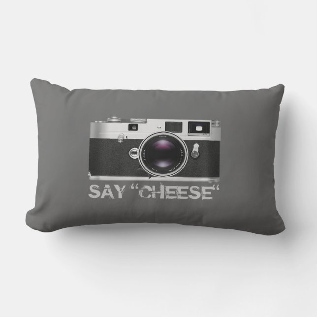 Say "Cheese" Lumbar Pillow (Front)