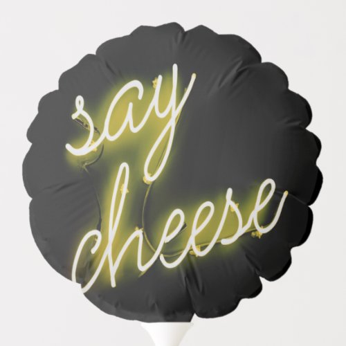 Say Cheese Neon Lights Balloon