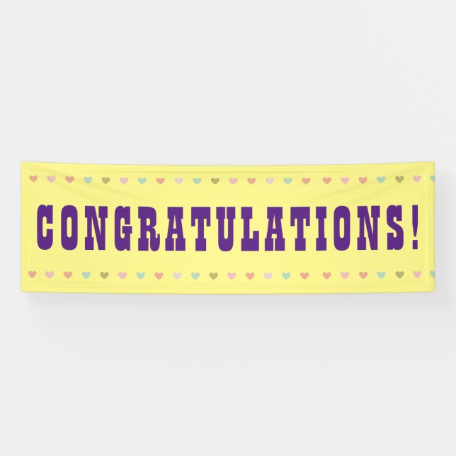Say Congratulations - Giant Word on a Banner (Horizontal)