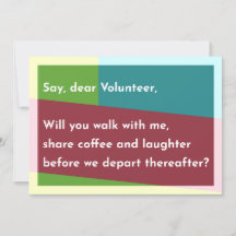Say, dear Volunteer