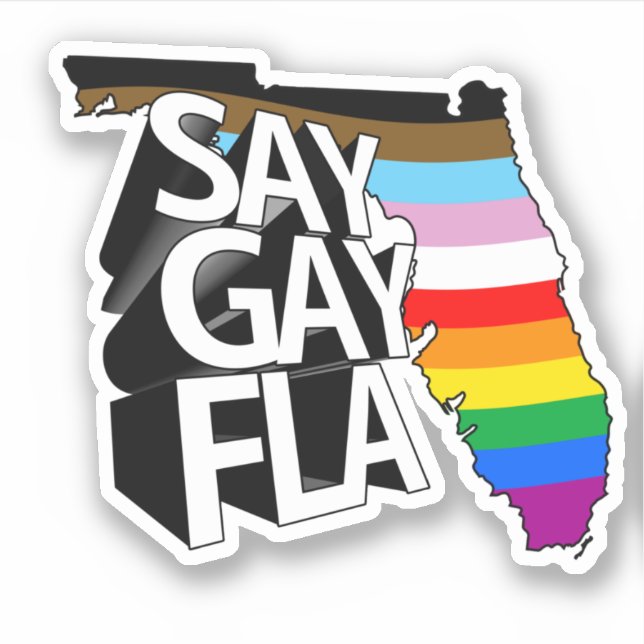 SAY GAY FLA STICKER (Front)