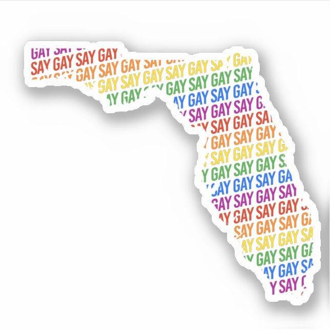 Say Gay Florida Sticker (Front)