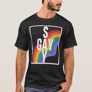 Say Gay Florida Trans Gay Pride Proud Lqbtq Rights T-Shirt