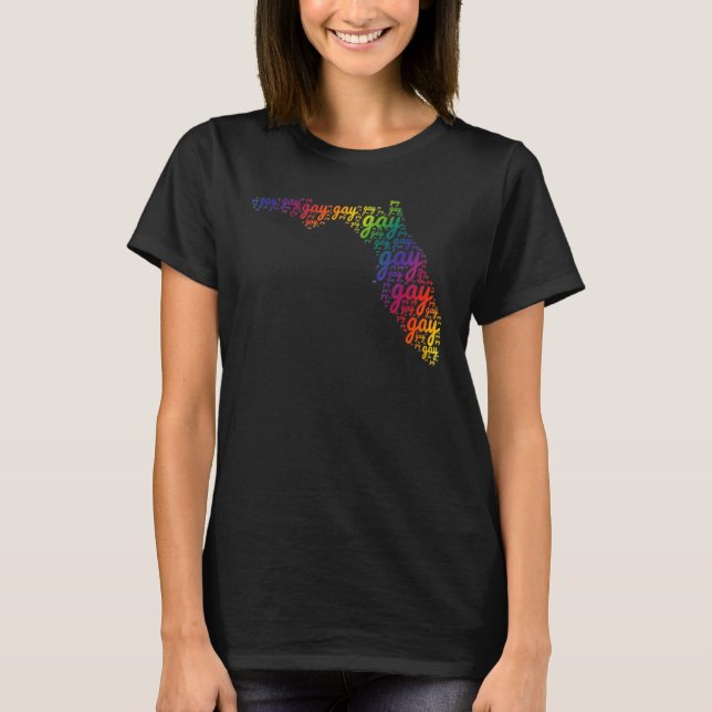 Say Gay  Florida Trans Gay Pride Proud Lqbtq T-Shirt (Front)