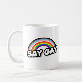 Say Gay - Inclusive Rainbow Coffee Mug