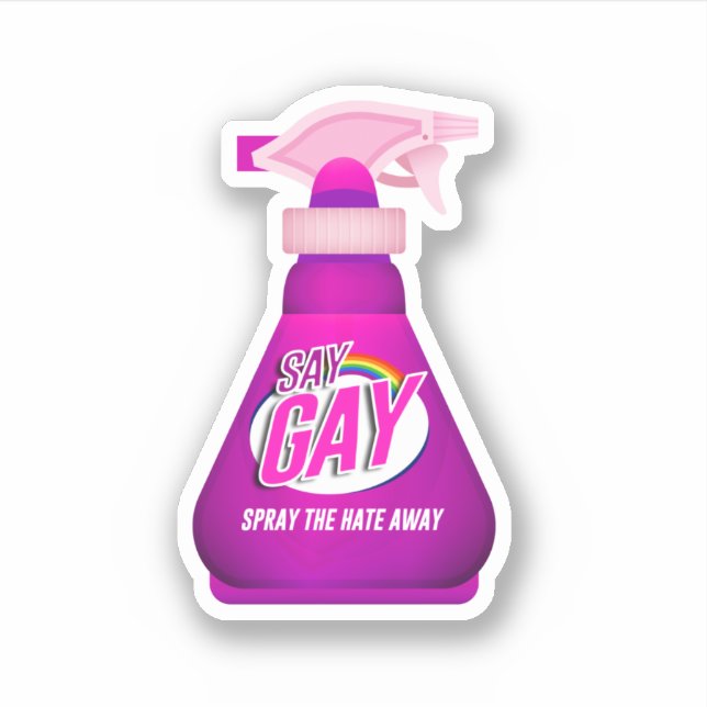 Say Gay Spray Sticker (Front)