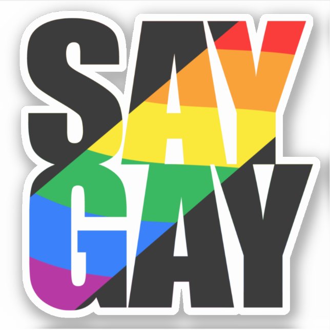 Say Gay Sticker (Front)
