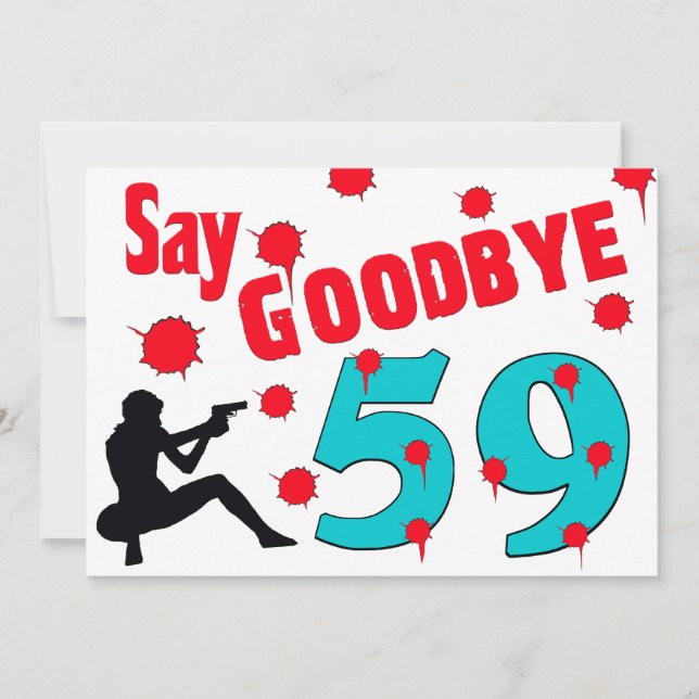 Say Goodbye To 59 A 60th Birthday Celebration Invitation (Front)