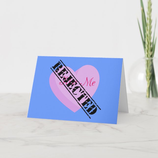 Say Happy Valentines with Rejection & Breakup Holiday Card (Front)