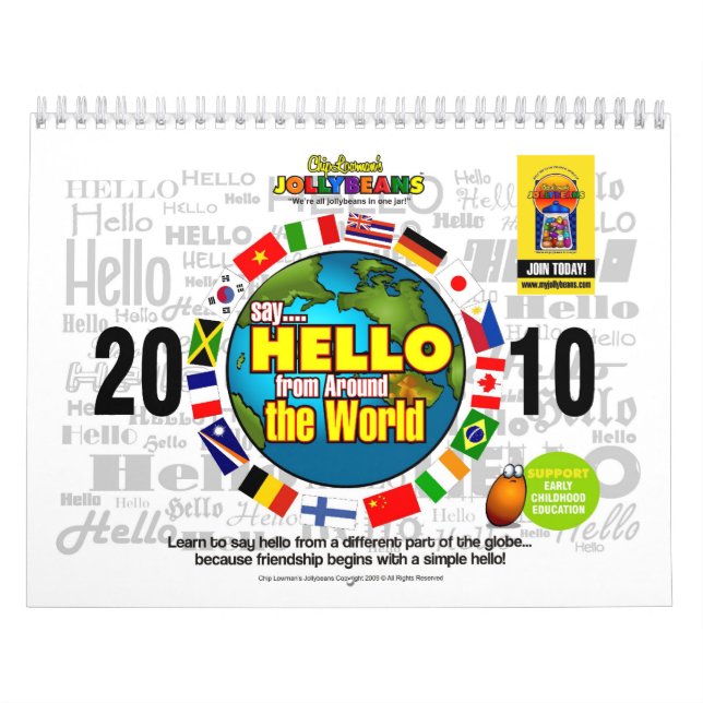 Say HELLO from Around the World Calendar (Cover)