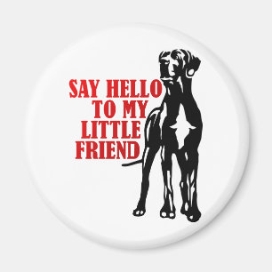 say hello to my little friend magnet