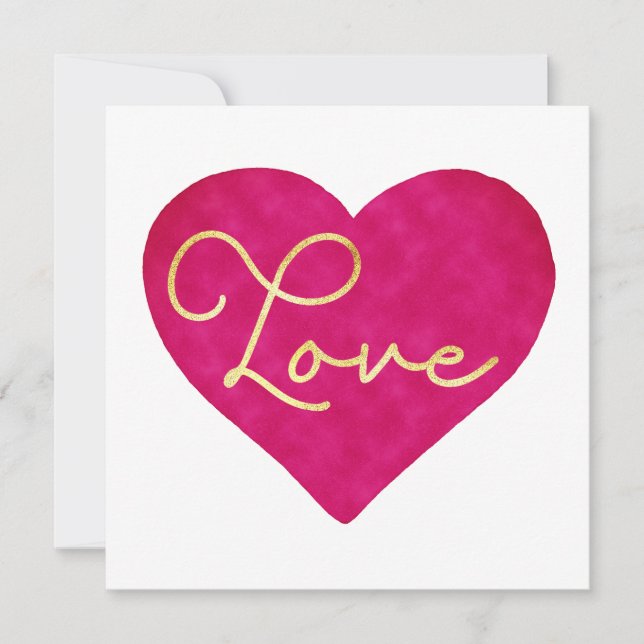 Say I love you for Valentine's Day Holiday Card (Front)
