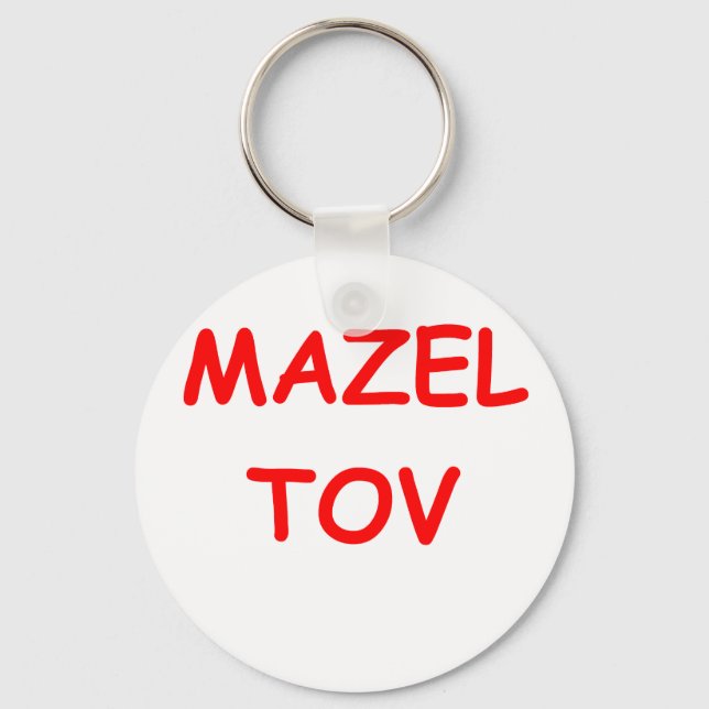 say it in yiddish keychain (Front)