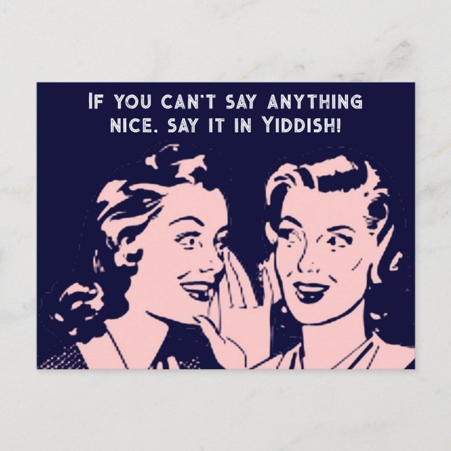 Say it in Yiddish  Postcard (Front)