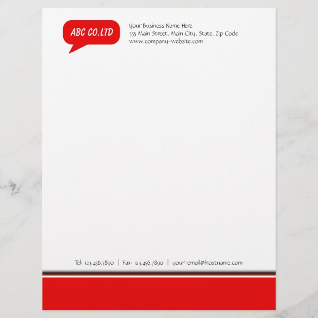 Say It Letterhead (Front)