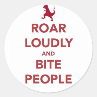 Say it loud classic round sticker
