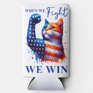Say it to my Face Cat Lady Kamala USA Seltzer Can Cooler