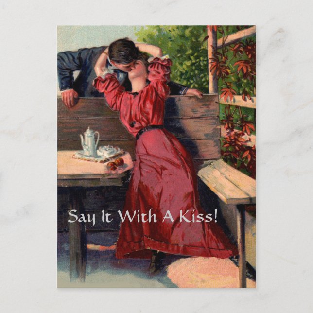 Say It With A Kiss! - Postcard (Front)