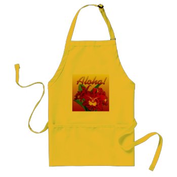 Say It With Aloha! Aprons by MoonArtandDesigns at Zazzle