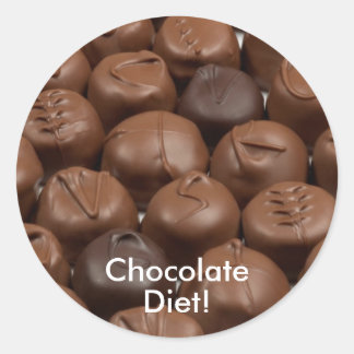 Say it with Chocolate! Classic Round Sticker