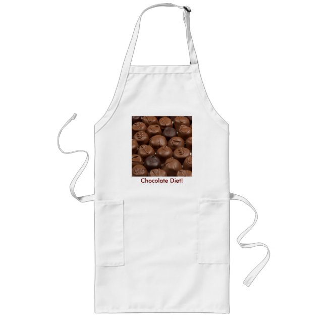 Say it with Chocolate! Long Apron (Front)