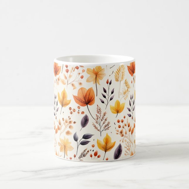 Say it with fall leaves 2 - coffee mug (Center)