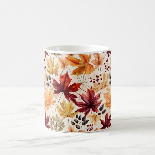 Say it with fall leaves 3 - coffee mug (Center)