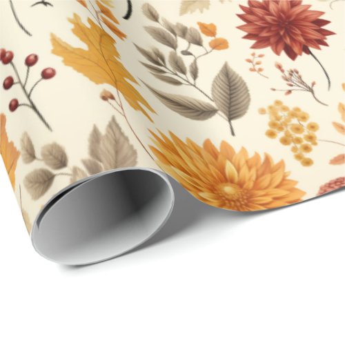 Say it with fall leaves _ wrapping paper