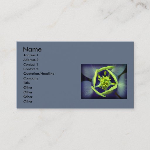 Customizable Say it with flowers business card