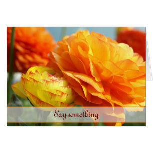 Say it with flowers cards