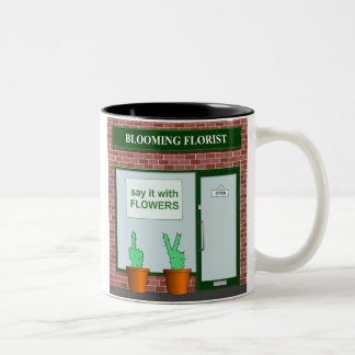 Say it with flowers Two-Tone coffee mug